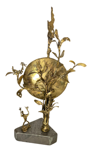 Brass Sculpture in Brass and Aluminium by Tossello, 1999