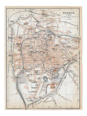 Map of Padova Italy 1928