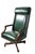 Late 20th Century Exceptional Judge Style High Back Swivel Tilt Leather Desk Chair For Sale - Image 13 of 17