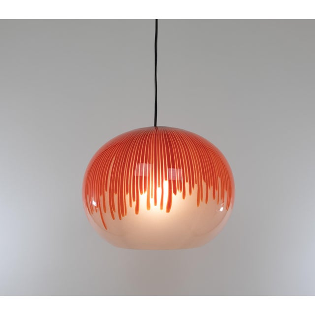 Murano Glass Anemone Pendant by Ludovico Diaz de Santillana for Venini, 1970s For Sale - Image 9 of 9