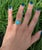 2.1 ct Sonoran Turquoise ring featuring a vibrant 10×8 mm centerpiece, accented with natural diamonds for a refined...