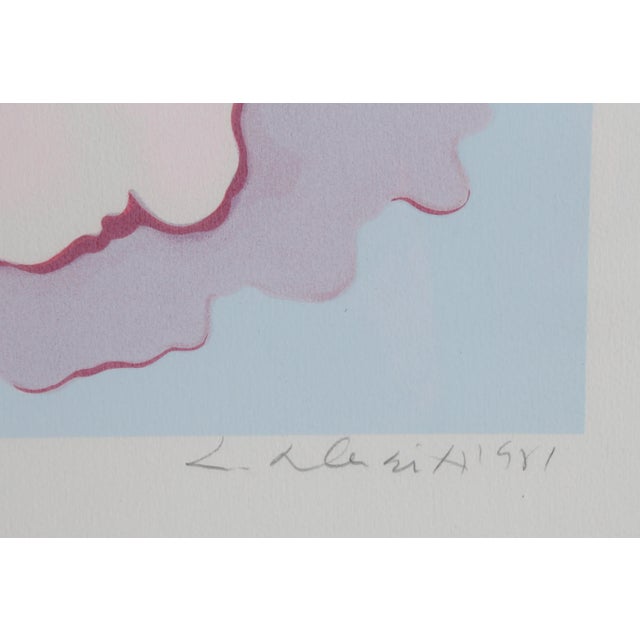Pink Camellia From the Stamps Series, Lowell Blair Nesbitt, Screenprint For Sale - Image 4 of 5