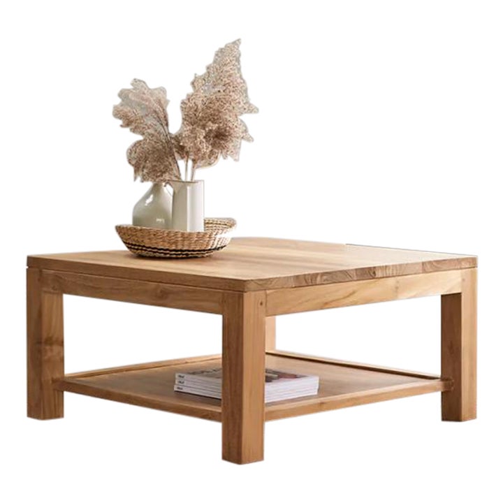 Tikamoon Eve Square Teak Coffee Table Chairish
