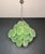 Green Vintage Italian Green Murano Glass Discs Chandelier, 1990s For Sale - Image 8 of 18