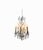 Rococo Vintage French Blown Amethist and Clear Crystal Chandelier, 1920s For Sale - Image 3 of 18