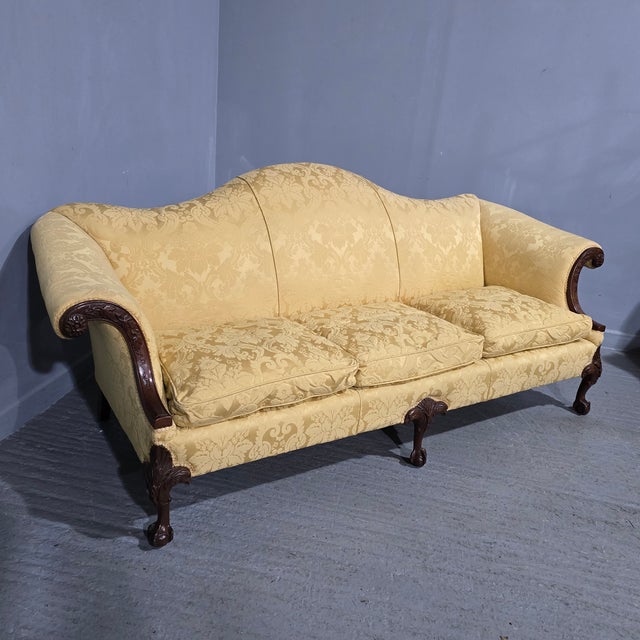 Camel Backed Mahogany Sofa, 1910s For Sale - Image 14 of 18