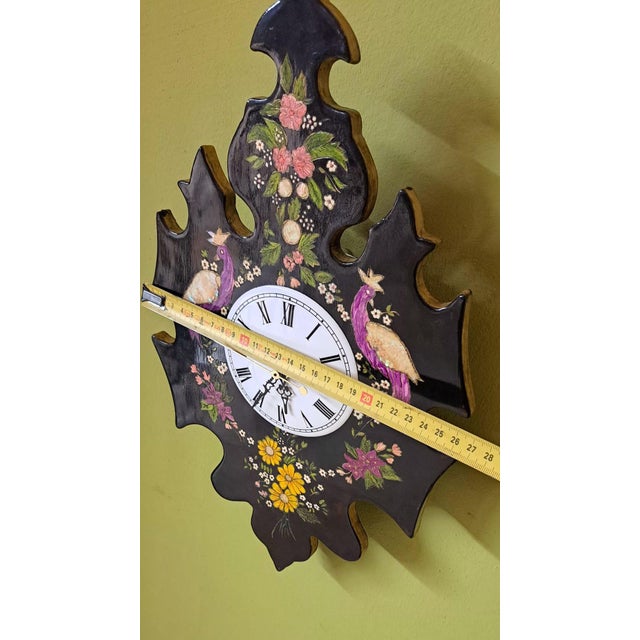 Vintage Handmade Wall Clock, 1960s For Sale - Image 10 of 11