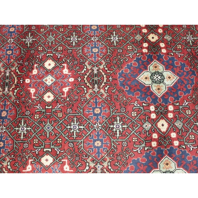 Vintage Hand Knotted Turkish Hereke Rug - 115" X 144" For Sale - Image 10 of 12