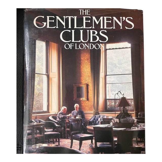 The Gentlemen's Clubs of London Anthony Lejeune 1984 Vintage Hardcover Book For Sale