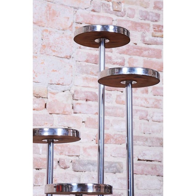 Bauhaus Flower Stand attributed to J. Halabala for Up Závody, Czech, 1930s For Sale - Image 9 of 11