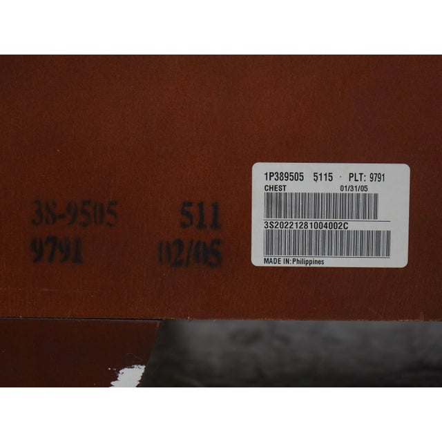 Pair Ethan Allen Bamboo Bow Front Chests For Sale - Image 18 of 18