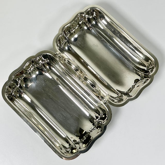 Mid-Century Hollywood Regency Traditional Silverplate Divided Relish Dish by Bristol Silver For Sale - Image 6 of 10