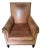 Quatrain Reproduction 1940s Leather Chair Owned by Craig Wright and Featured in Architectural Digest For Sale