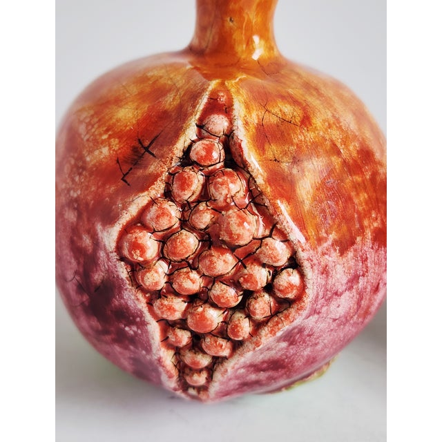 Vintage Arte Italica Ceramic Decorative Fruits-Set of 2 For Sale - Image 11 of 12