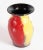 Vintage Mid Century Modern West German Lava Bold Red & Yellow Pottery Vase For Sale In Providence - Image 6 of 9