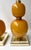Contemporary Pair of Brass and Orange Murano Glass Bulbs Lamps, Italy For Sale - Image 12 of 13
