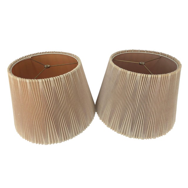 Stiffel Inverted Knife Pleated MCM Shades - A Pair For Sale - Image 12 of 18