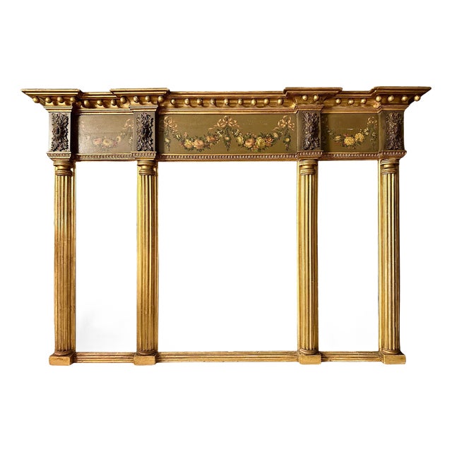 Antique George III Gold Gilt Overmantle Mirror, 1790 For Sale