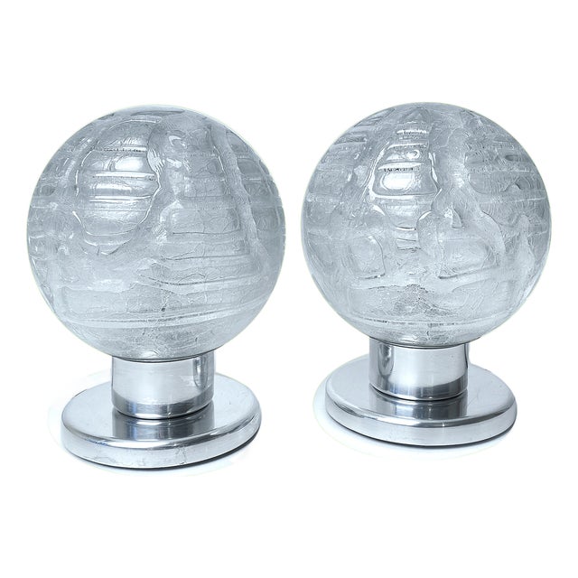 Vintage Space Age Table Lamps from Doria, 1970s, Set of 2 For Sale