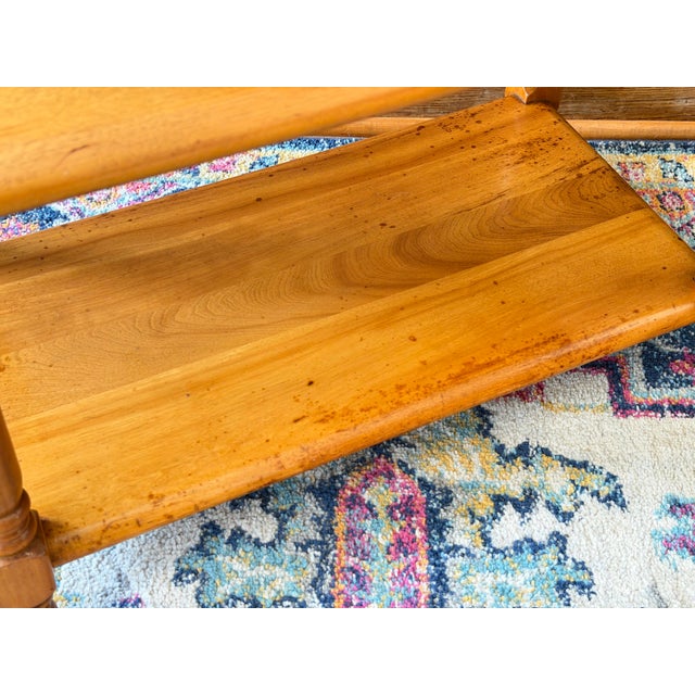 Mid 20th Century Mid 20th Century Heywood-Wakefield Old Colony Solid Birch Step Table, 607-G For Sale - Image 5 of 7