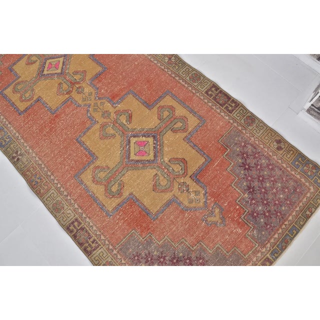 Handknotted Vintage Nomadic Rug For Sale - Image 9 of 10