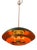 Danish Gold Orange Slatted Lamp For Sale