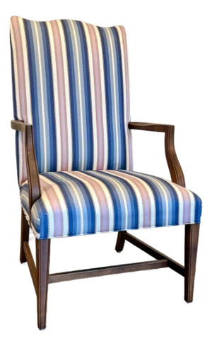 Vintage Ethan Allen Lolling “Martha Washington" Upholstered Accent Chair