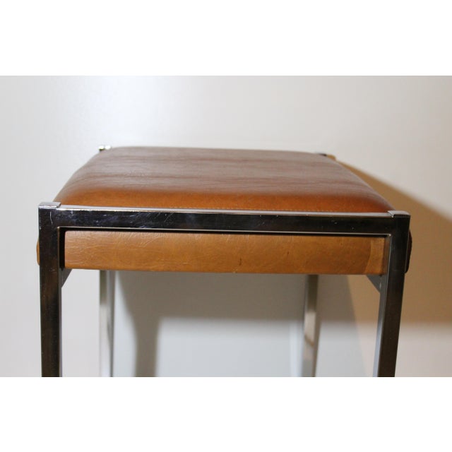 Scandinavian Style Minimalist Chrome Chair For Sale - Image 5 of 14