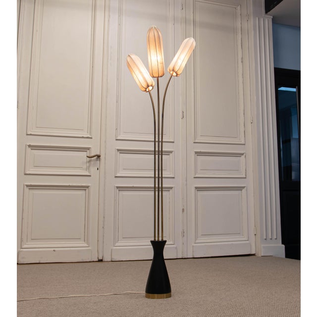 Swedish 3-Light Floor Lamp from Bergboms, 1950s For Sale - Image 6 of 9