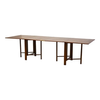 Bruno Mathsson Style Teak Maria Dining Table For Sale