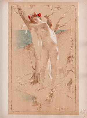 Antoine Calbet, L'Inconnue, 1897, Lithograph on Paper