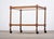 English Tea Bar Cart in Oak with Twisted Legs and Glass Top, 1950s For Sale - Image 4 of 8