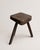 1950s Vintage Oak Three-Legged Stool, 1950s For Sale - Image 5 of 8