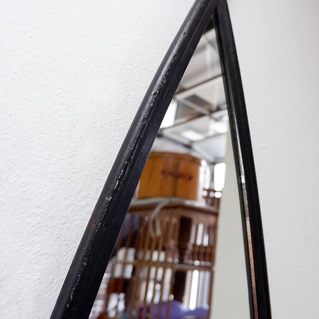 Vintage Oval Mirror from Deknudt, Belgium For Sale - Image 5 of 13