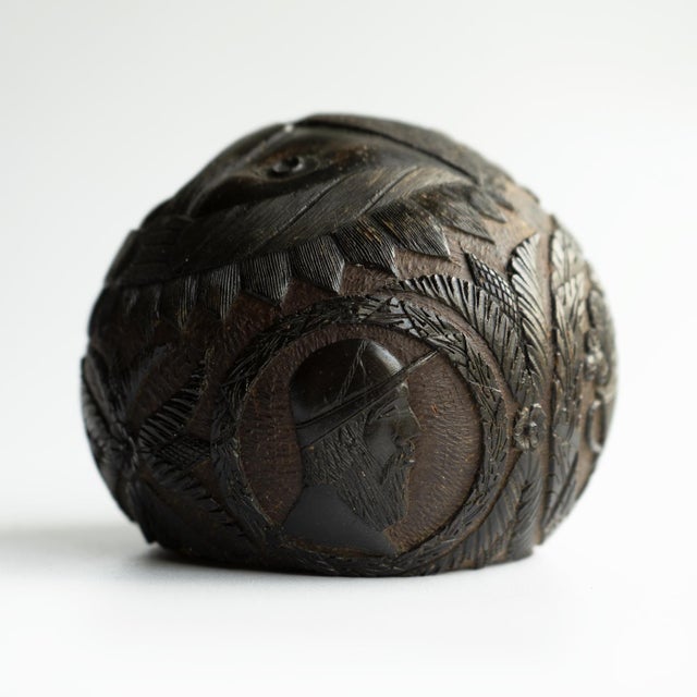 Antique Sailors Bugbear, Naive Folk Art Carved Coconut, Late 18th/Early 19th Century For Sale - Image 6 of 17