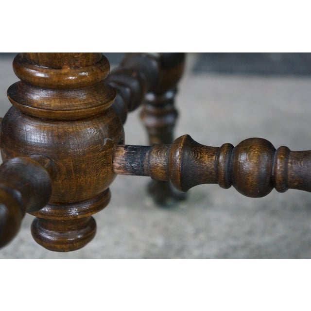 Antique Victorian Birch Ball & Claw Piano Organ Stool Seat Rest For Sale - Image 15 of 17