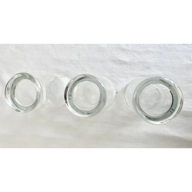 Vintage Pfaltzgraff Sierra Glassware 16oz Iced Tea/Water Tumbler White Embossed Leaf Set of 3 For Sale In Denver - Image 6 of 10