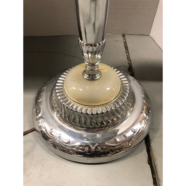 1930s 1930s Art Deco Lighted Ashtray Stand With Chrome Airplane For Sale - Image 5 of 7