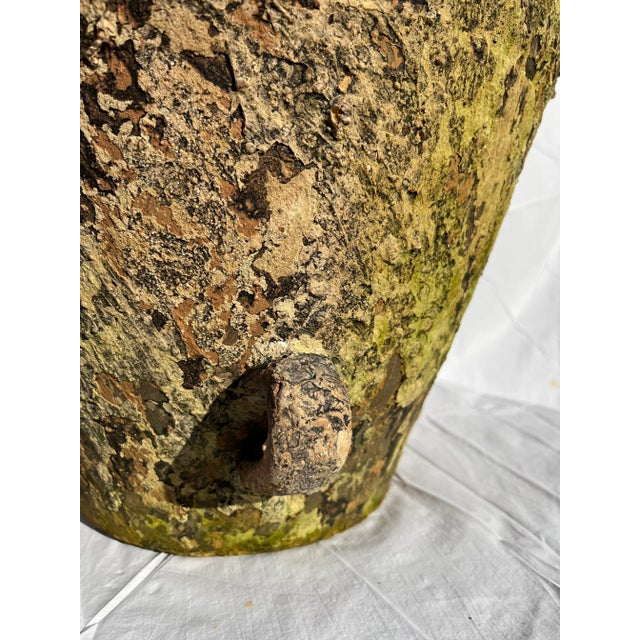 Terra Cotta Large Earthenware Vessel or Jar With Handles For Sale - Image 8 of 8