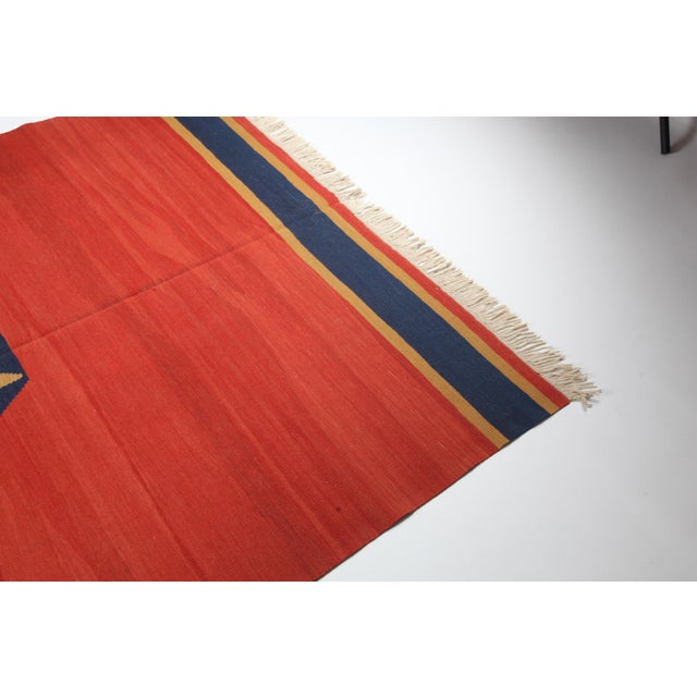 1990s Turkish Handmade Kilim Rug - 5′4″ × 7′9″ For Sale - Image 4 of 13