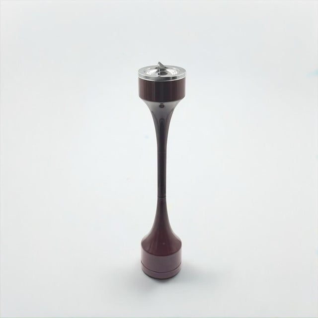 Italian Space Age Floor Ashtray in Chocolate Brown Plastic from Caimi, 1970s For Sale - Image 13 of 13
