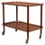 Brown Teak Bar Cart by Poul Hundevad, Denmark, 1960s For Sale - Image 8 of 8