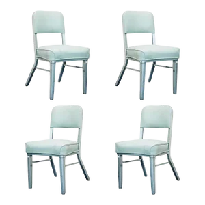 Set of Four Steelcase Industrial Tanker Chairs
