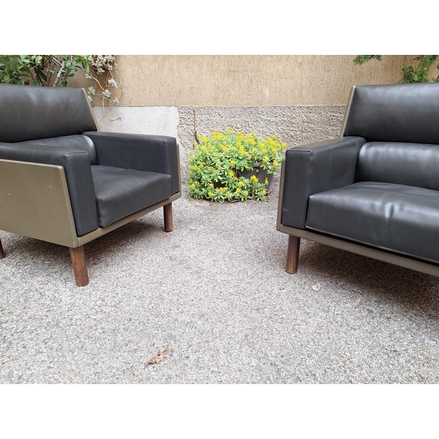 Black Armchairs from Castelli / Anonima Castelli, 1960s, Set of 2 For Sale - Image 8 of 14