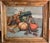 This wonderful original oil on canvas still life features gourds, draped fabric and an acanthus architectural element....