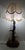 Glass Antique Antler and Beaded Fabric Shade Table Lamp, 1930s/40s, Single Light, 73 Cm High from Unbekannt For Sale - Image 7 of 9
