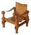 Vintage Brutalist Safari Armchair For Sale