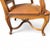 French Louis XV Style Carved Walnut and Patinated Leather Armchair, 1920s For Sale - Image 9 of 18