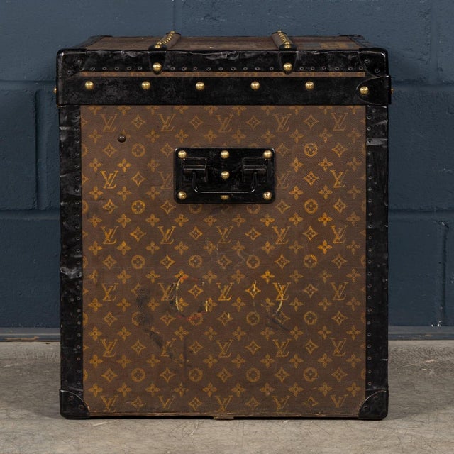Textile Vintage Hat Trunk in Monogram Canvas from Louis Vuitton, France, 1930 For Sale - Image 7 of 18