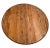 1980s Round Expansion Dining Room Kitchen Table Solid Cathedral Oak Carved Claw Feet For Sale - Image 9 of 15